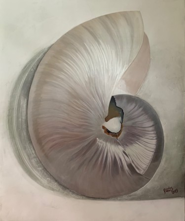 Painting titled "Nautilus 1" by Nicolas Gheur, Original Artwork, Acrylic