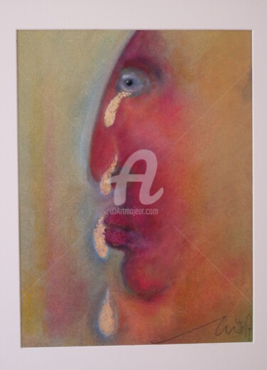 Peinture intitulée "4 larmes" par Nicolas Guillemard, Œuvre d'art originale, Huile