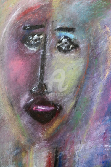 Dessin intitulée "NEW EMOTION" par Nicolas Guillemard, Œuvre d'art originale, Pastel Monté sur Autre panneau rigide
