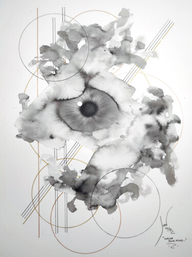 Malarstwo zatytułowany „Inside Your Mind” autorstwa Nicolas Juan, Oryginalna praca, Atrament
