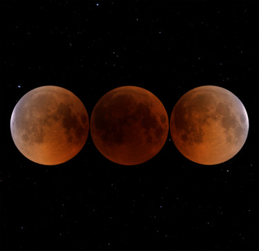 Photographie intitulée "Lunar Eclipse" par Nicolas Lefaudeux, Œuvre d'art originale