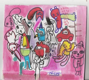Dessin intitulée "charlye de nicou 20…" par Nicolas Malaize (Nicou), Œuvre d'art originale