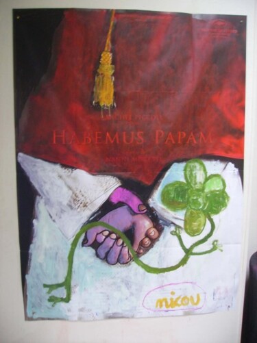 Peinture intitulée "HABEMUS" par Nicolas Malaize (Nicou), Œuvre d'art originale