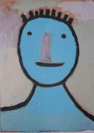 Digital Arts titled "le personnage bleu" by Nicolas Malaize (Nicou), Original Artwork