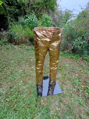 Rzeźba zatytułowany „INVISIBLE MAN” autorstwa Nc Mn, Oryginalna praca, Aluminium