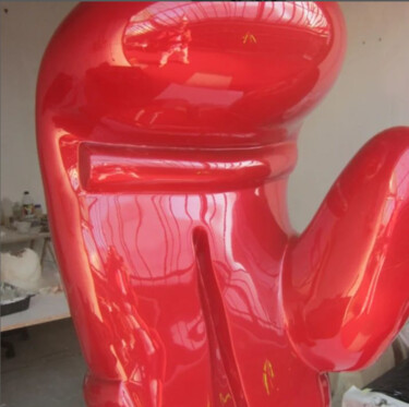 Sculpture titled "boxing club" by Nc Mn, Original Artwork, Resin