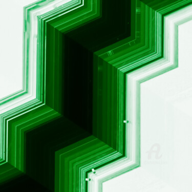 Фотография под названием "Giant steps : Green…" - Nicolas-Monk.Gd, Подлинное произведение искусства, Манипулированная фотогр…