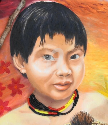 Painting titled "Bajau" by Nicolas Péché, Original Artwork