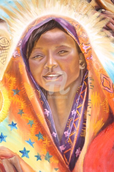 Painting titled "swahili.jpg" by Nicolas Péché, Original Artwork, Oil