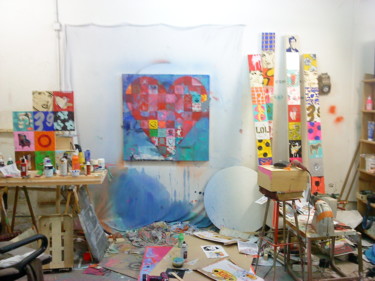 Painting titled "l'atelier de Marsei…" by Nicolas Pichon, Original Artwork