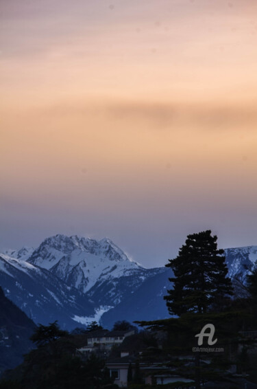 Photographie intitulée "sunset Sion" par Nicolas Pirson, Œuvre d'art originale