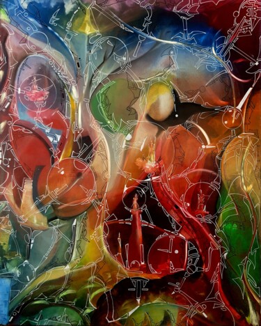 Pintura titulada "Transcendance" por Nicolas Signol, Obra de arte original, Oleo Montado en Bastidor de camilla de madera
