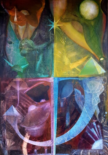 Картина под названием "Sentinelle" - Nicolas Signol, Подлинное произведение искусства, Масло Установлен на Деревянная рама д…