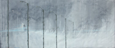 Painting titled "Le brouillard" by Nicolas Sorel, Original Artwork, Acrylic