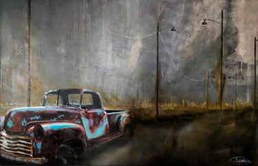 Peinture intitulée "Le camion" par Nicolas Sorel, Œuvre d'art originale, Acrylique
