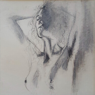 Dessin intitulée "La femme" par Nicolas Sorel, Œuvre d'art originale, Crayon