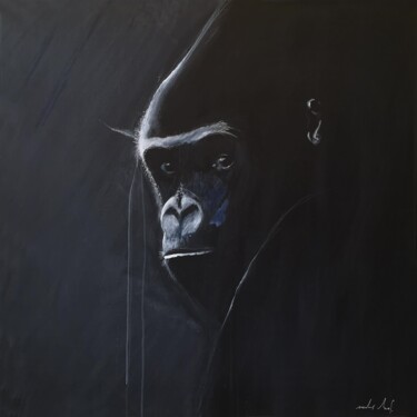Peinture intitulée "The gorilla" par Nicolas Sorel, Œuvre d'art originale, Acrylique Monté sur Châssis en bois