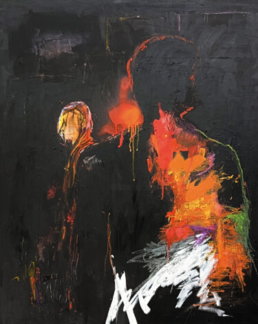 Peinture intitulée "La séparation" par Nicolas Wallyn, Œuvre d'art originale, Acrylique
