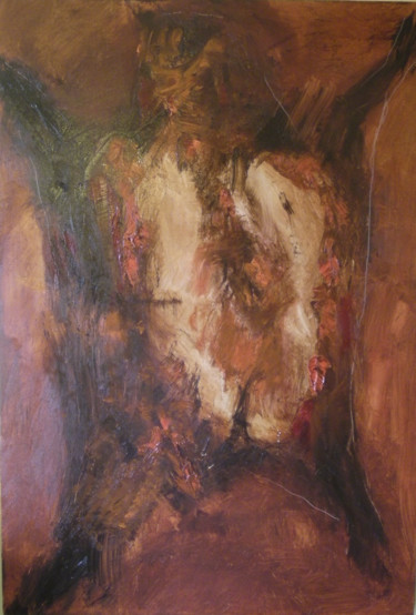 Peinture intitulée "Boeuf écorché" par Nicolas Boudin, Œuvre d'art originale, Huile