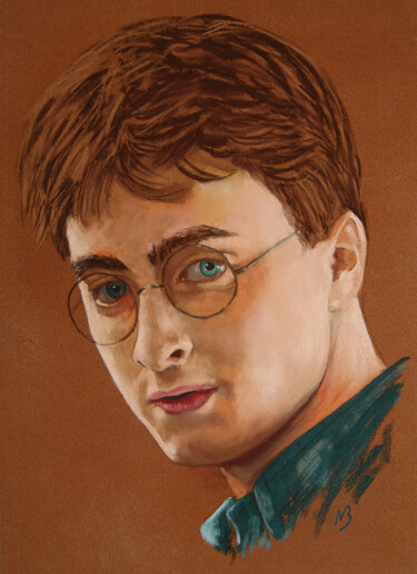 Painting titled "Harry Potter" by Nicolas Brandicourt, Original Artwork, Pastel