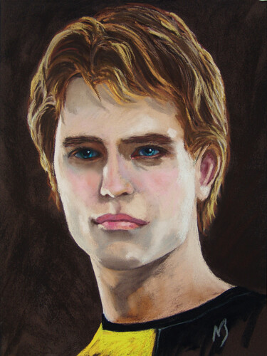 Peinture intitulée "Cedric Diggory" par Nicolas Brandicourt, Œuvre d'art originale, Pastel