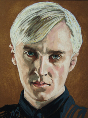 Schilderij getiteld "Drago Malfoy" door Nicolas Brandicourt, Origineel Kunstwerk, Pastel