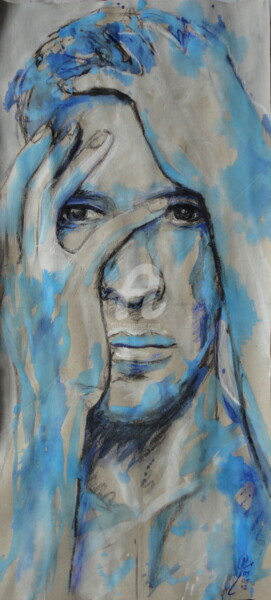 Malarstwo zatytułowany „Blue” autorstwa Nccp, Oryginalna praca, Akryl