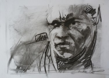 Drawing titled "crop 2 of John Colt…" by Nicolas Delatronchette, Original Artwork, Charcoal