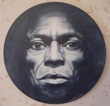 Peinture intitulée "Miles Davis" par Nicolas Delatronchette, Œuvre d'art originale, Acrylique