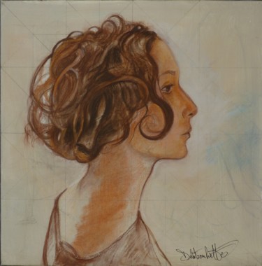 Drawing titled "la mèche accroche c…" by Nicolas Delatronchette, Original Artwork, Pastel