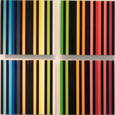 Painting titled "COLORS_1" by Nicolas Destino, Original Artwork, Other Mounted on Aluminium