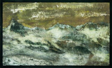 Peinture intitulée "MontagneS VII" par Nicolas Guyot, Œuvre d'art originale, Tirage argentique Monté sur Panneau de bois