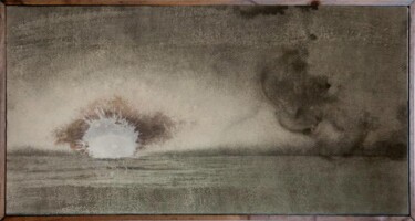 Painting titled "MéditerranéeS VIII" by Nicolas Guyot, Original Artwork, Analog photography Mounted on Wood Panel