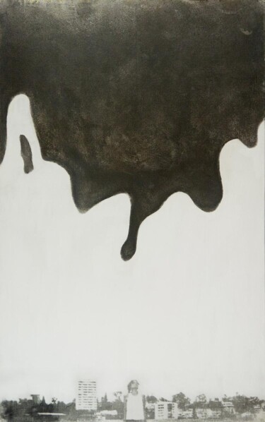 Pintura titulada "Inframundo" por Nicolas Guyot, Obra de arte original, Impresión analógica Montado en Bastidor de camilla d…
