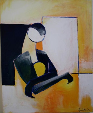Peinture intitulée "Le Penseur 2" par Nicolas Périgois, Œuvre d'art originale