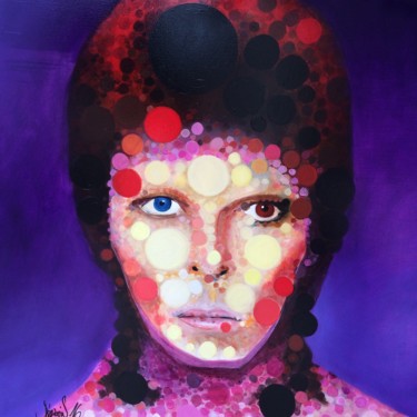 Schilderij getiteld "Mister Bowie" door Nicolas Périgois, Origineel Kunstwerk, Acryl