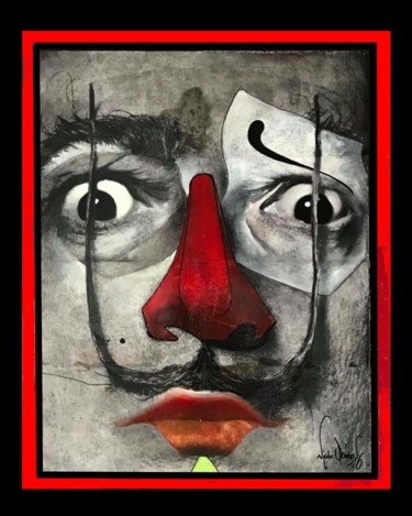Pintura intitulada "Salvador Dali 2016" por Nicolas Périgois, Obras de arte originais, Acrílico
