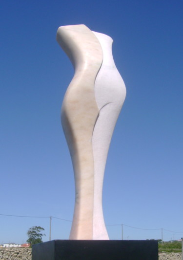 Escultura titulada "Feminino XXII" por Nicolau Campos, Obra de arte original