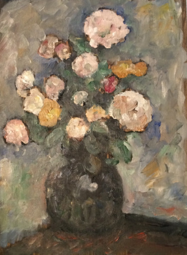 Peinture intitulée "fleurs-3.jpg" par Françoise Vivier Nicolaÿ, Œuvre d'art originale, Huile