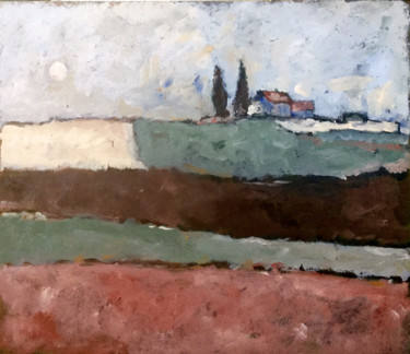 Peinture intitulée "paysage-20-grand.jpg" par Françoise Vivier Nicolaÿ, Œuvre d'art originale, Huile