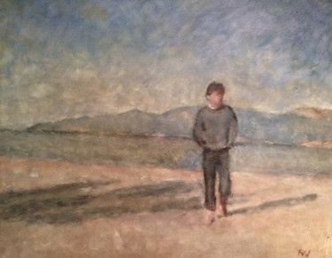 Painting titled "Ch en Corse" by Françoise Vivier Nicolaÿ, Original Artwork, Oil