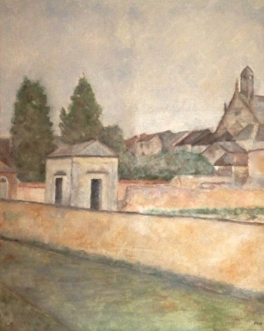 Painting titled "Quai de l'Anille" by Françoise Vivier Nicolaÿ, Original Artwork, Oil