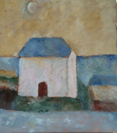 Schilderij getiteld "Le moulin" door Françoise Vivier Nicolaÿ, Origineel Kunstwerk