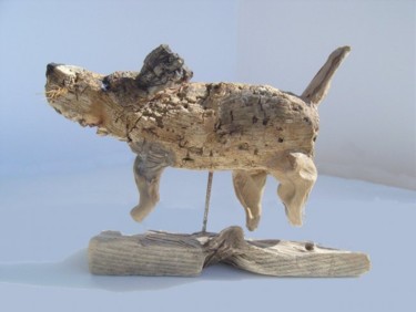 Sculpture intitulée "chien" par Nicole Agoutin, Œuvre d'art originale