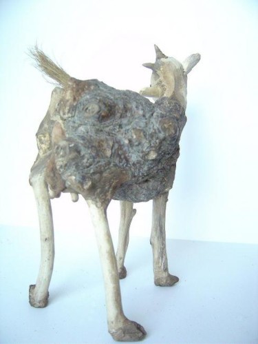 Sculpture intitulée "chèvre2" par Nicole Agoutin, Œuvre d'art originale