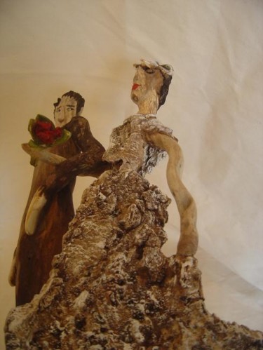 Sculpture intitulée "just married" par Nicole Agoutin, Œuvre d'art originale