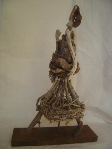 Sculpture intitulée "shopping" par Nicole Agoutin, Œuvre d'art originale