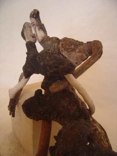 Sculpture intitulée "le baiser" par Nicole Agoutin, Œuvre d'art originale