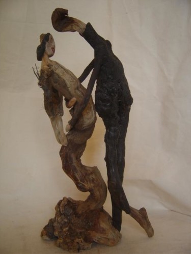 Sculpture intitulée "enlaces" par Nicole Agoutin, Œuvre d'art originale