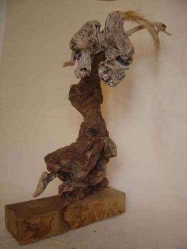 Sculpture intitulée "ange exalté" par Nicole Agoutin, Œuvre d'art originale